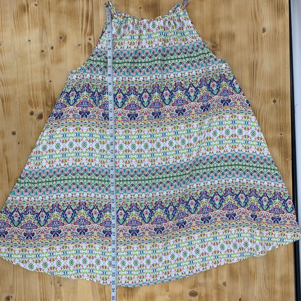 Rachel Ashwell Printed Halter Mini Dress Sz 8 - Picture 8 of 10